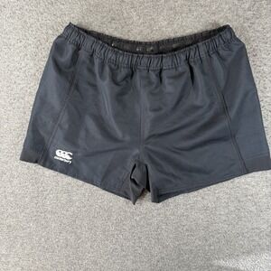 Canterbury CCC Shorts Mens 3XL XXXL Black Rugby Training Athletic Elastic Waist
